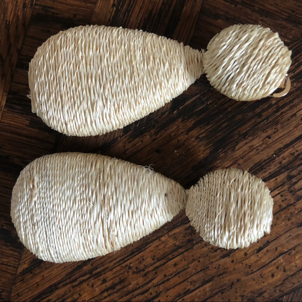Zara natural statement earring